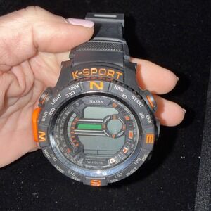 LASIKA K-Sport, Water Resistant, Multi Function, Quartz Sport Watch NWOB. 5436